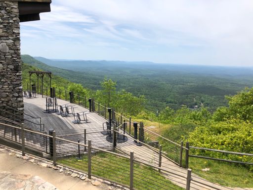 One of my favorite views in Alabama ... the skyway ridge line stretching off into the distance from the Cheaha restaurant.