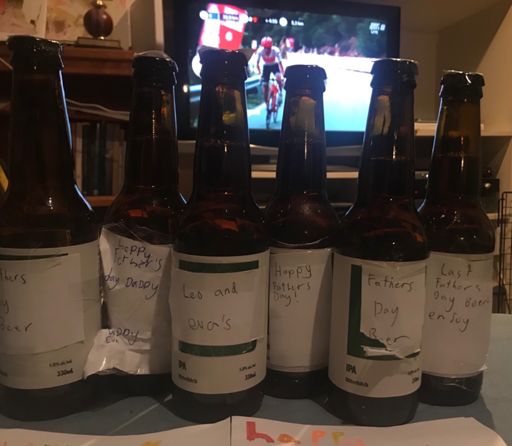 My Father’s Day beers were decorated 😊