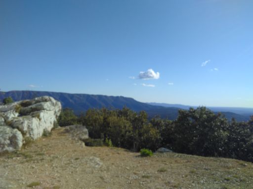 La photo est floue... mais du coup elle représente d'autant mieux mon état au sommet du Concors