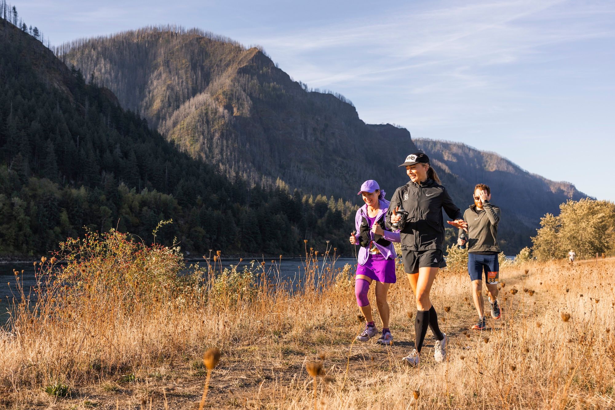 Race is on Hamilton Island, along the Columbia River.