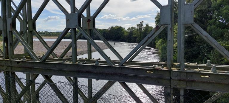 Looking to the right, south west