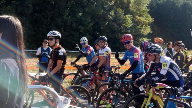 スタート前のk流さん✌とn瀬さん👍