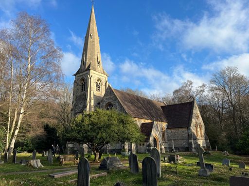 Knives Out church at High Beech