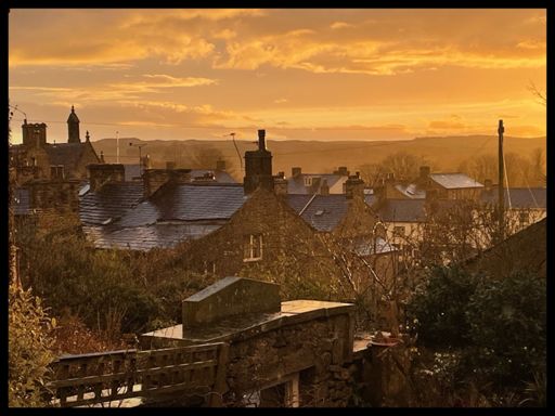 Gorgeous sunset after a brief shower