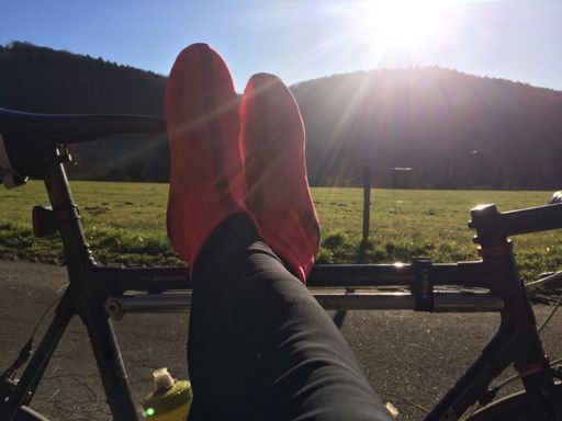 Mal ganz kurz die Beine hochlegen