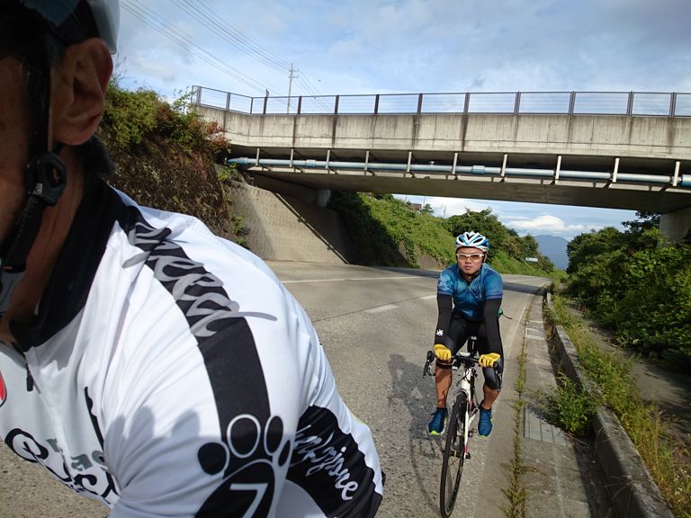 出発して数kmはちゃんと後ろに居ました...