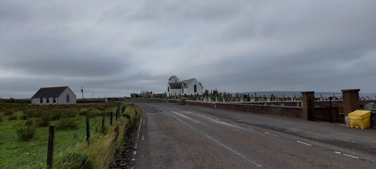 Canisbay parish church, by which we had lunch.
https://en.m.wikipedia.org/wiki/Canisbay_Parish_Church