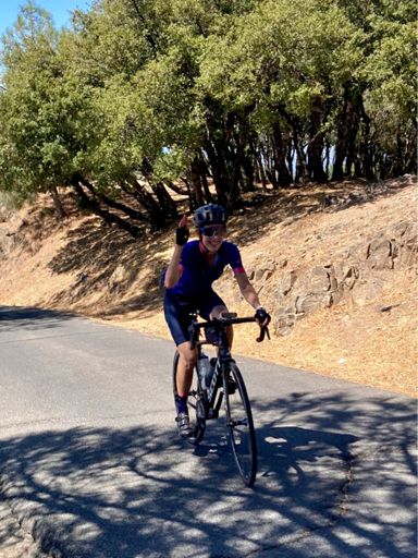 Deborah climbing up the “wall” successfully!!!👏👏👏