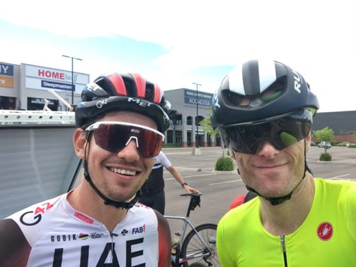 With international pro Ryan Gibbons. Super nice guy.