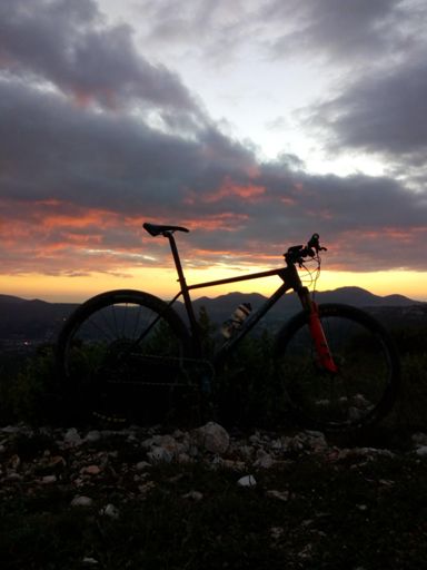 Couché de soleil en fin de sortie... ça fait plaisir