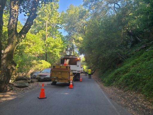 Lots of PG&E tree work on Kilkare
