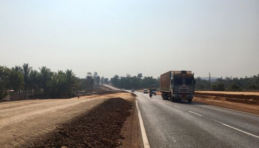 They are killing the rain forest to make this a much wider road. Takes out a lot of the charme, the fun and much-needed shadow. And of course the villagers loose their places to sell their wares.