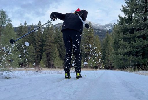 More ice than snow left here.