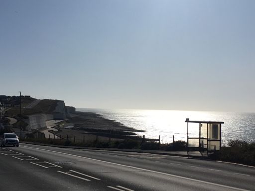 Glorious morning riding along the coast