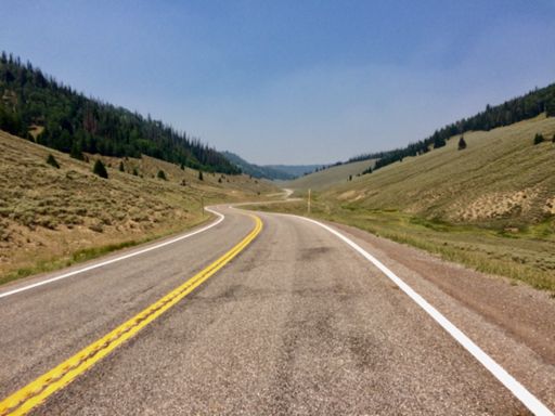 Climbing from Electric Lake