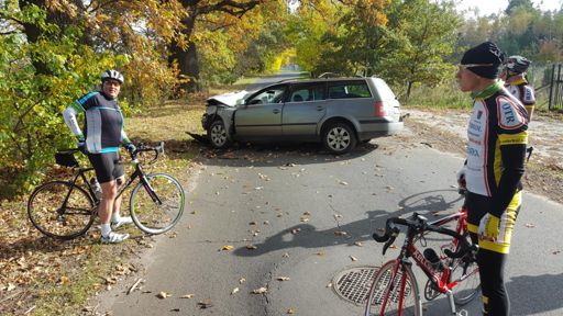 Tak się kończy zadzieranie z kolarzami 😉