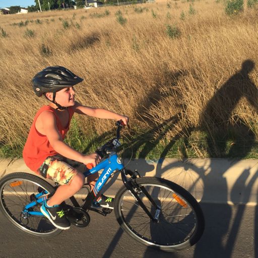 His new bike off Santa