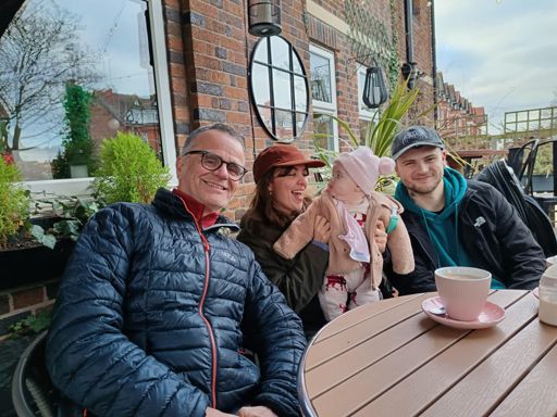 With Rosie (Tony’s daughter), Dan, (Mark's son) & Daphne, Dan's daughter ❤️