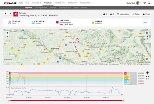 OH1/Beat App nach gut 6min reißt die HR-Aufzeichnung ab :(