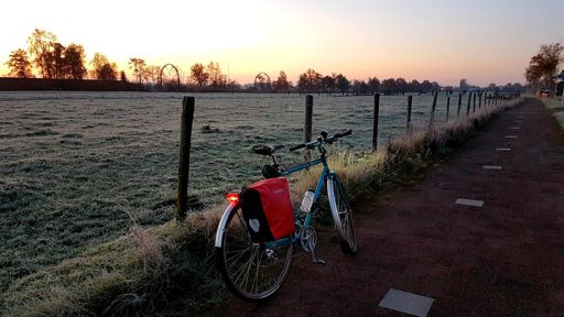 Heerlijk helder weer ondanks de mist en code geel in een groot deel van Nederland