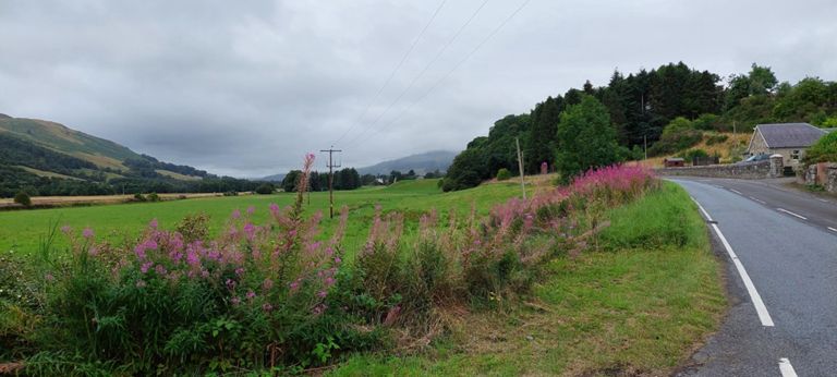 Looking north  in Glen Garry from Chestnut Cottage