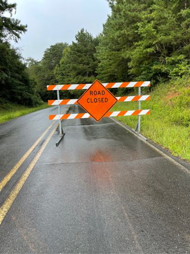 The cool one lane bridge on this road was closed, but you can still get across it on the bike.