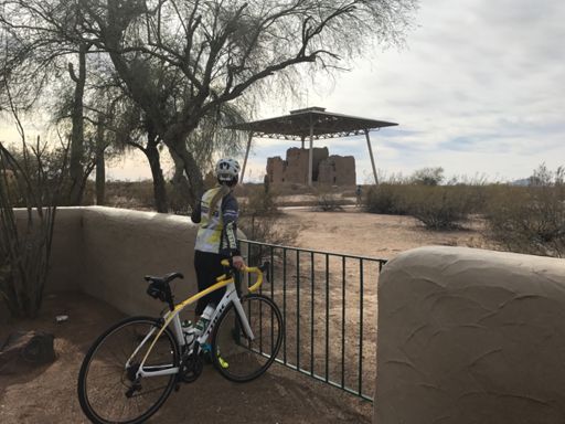 Rode by a National Monument, but were too cheap to pay the 5$ to see the ruins so we just gawked by the fence. #cheapskates