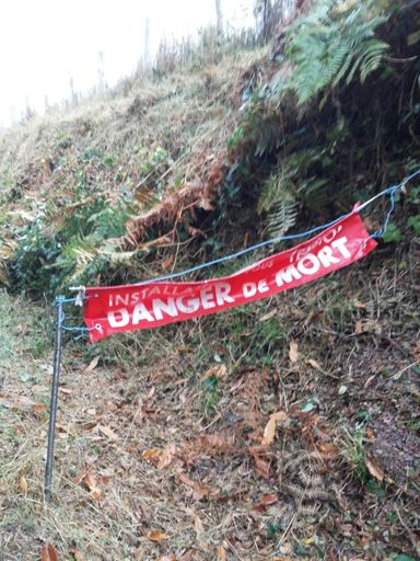 Das een lekker begin van de route...