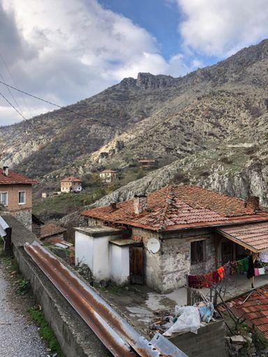 Bukovo rooftops. Love how the houses cling to the hill side.