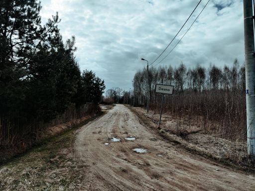 Taka piękna droga przez Desno...