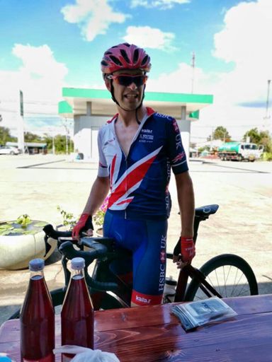 Happy - 184 kilometres done, 30 to go. 😃