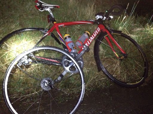 Puncture up Pendam (late at night and pouring with rain;-)