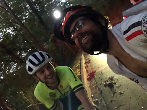 Finished! Chapeau Luke conquering your first full everesting on a very difficult-to-everest climb. 