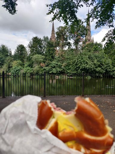 Nice Pastrami pretzel 🥨 for lunch