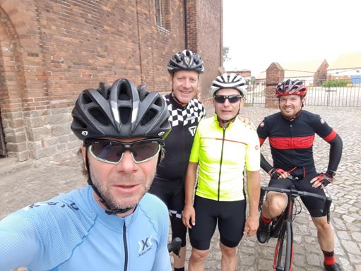 Klosterkirche  Jerichow mit Gus Erik, Jörg und Reinhold