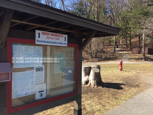 FKT clock ends here. The last stretch of trail is visible behind the fire hydrant.