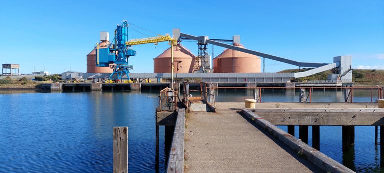 North Blyth on the other side of the river.