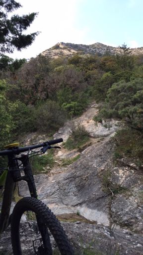 La fin du parcours entre le Roc de l’Aigle et Cabrespine...
