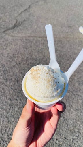 藻塩アイス美味しい😋