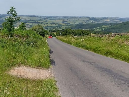 Down to Rowsley, it's steep..