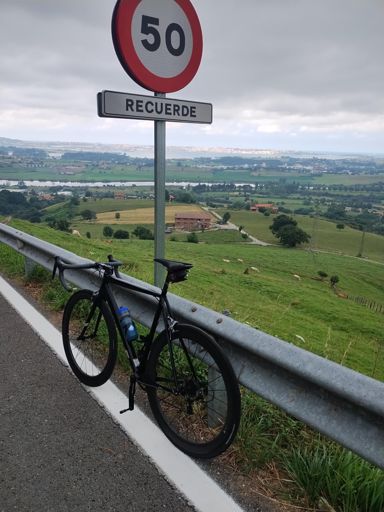 Near the bottom of Peña Cabarga