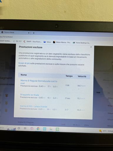 Strava ridicolo, forra ri segnalare tutti allura !!
Per 5/6 km di dietro macchina, (che devi pure riuscire a tenerli certi ritmi), mi annulla i segmenti come se altri non li facessero così i kom 🤦🏼‍♂️
Sicuramente mu fazzu l’abbonamentu che sordi, se..

