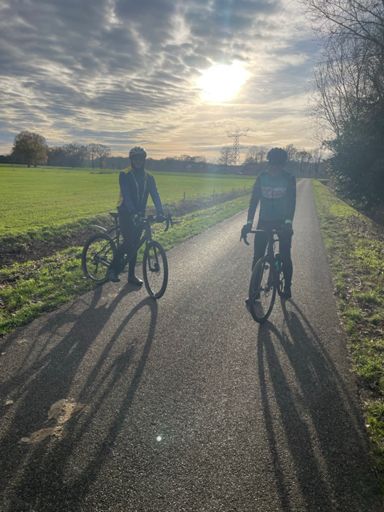 Het zonnetje kwam er ook nog even bij.