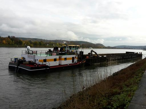 Am Rhein kam sogar mal die Sonne raus.