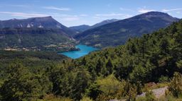 Haut tour du lac de Castillon en VTT
