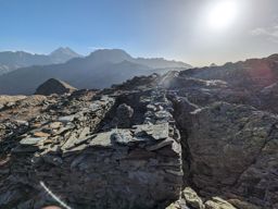 lacs de fenêtre depuis le col saint Bernard