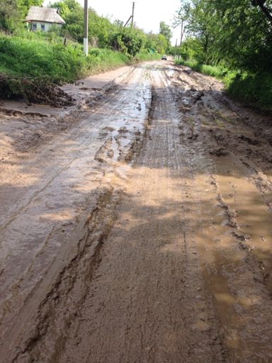 Вот по таким дорогам и ездим))