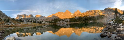 Lake ediza and Mt. Ritter.
