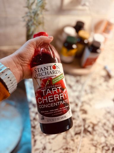 perfecting my tart cherry mocktail 