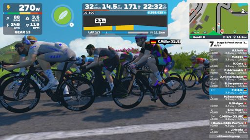 mit dem billigen Rahmen unterwegs - wie in Realität.  😅